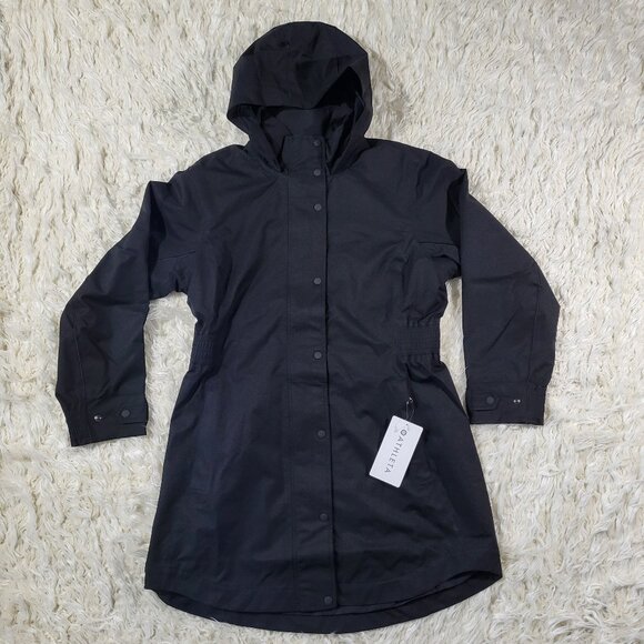 Athleta Rainout Sutro Long Trench | Black - NWT - Picture 2 of 16